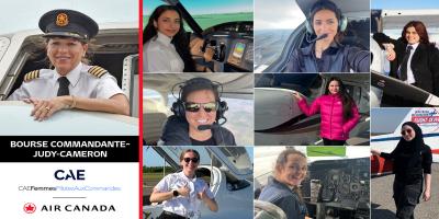 Air Canada and CAE Honor 2025 Captain Judy Cameron Scholarship Winners on International Women's Day