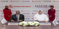 Qatar Airways and Kenya Airways Sign Strategic Partnership Deal